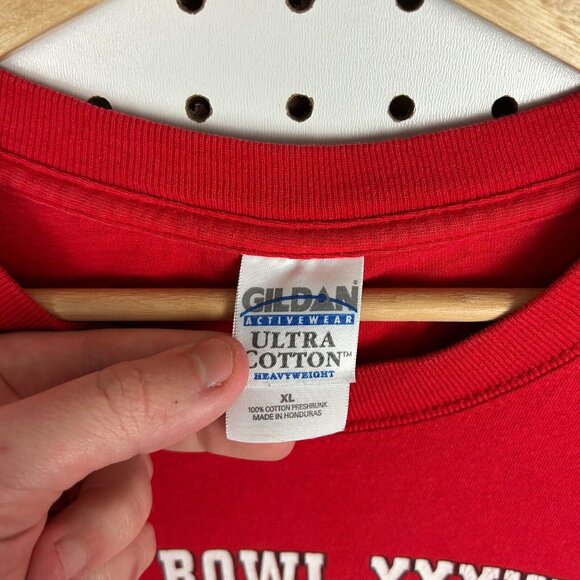 Tampa Bay Buccaneers Super Bowl Champions T Shirt Size XL XXXVII Red Graphic Y2K - Picture 4 of 5